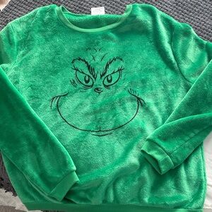 Green Grinch Fleece Sweatshirt